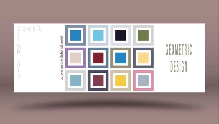 Vector diseño de cuadrados multicolores para el sitio web del salvapantallas de la portada de fondo y la idea creativa la idea del estilo corporativo de diseño de interiores y la creatividad decorativa