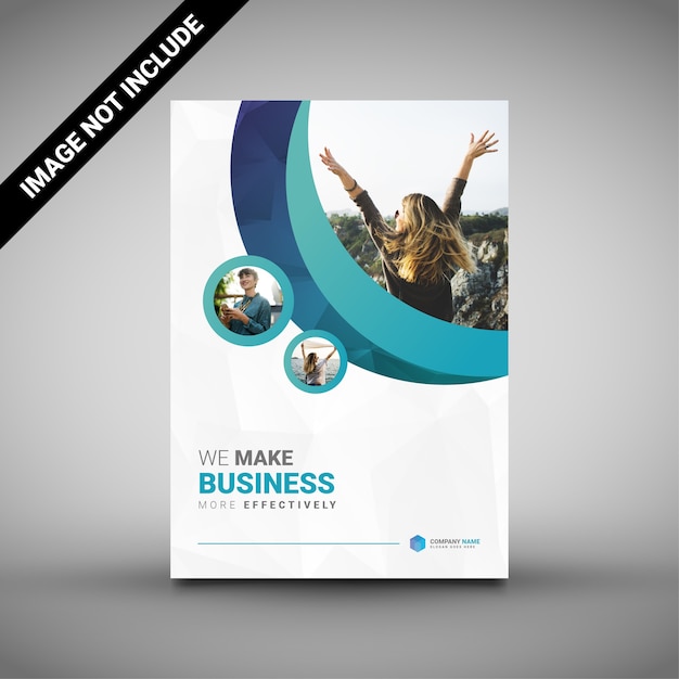 Diseño de cubierta de folleto corporativo creativo moderno
