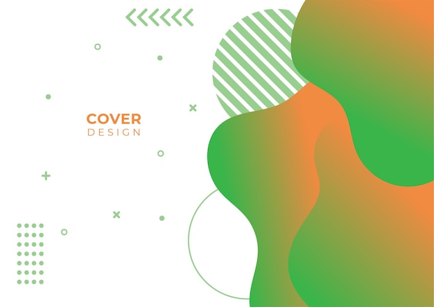 Diseño de cubierta geométrica colorida