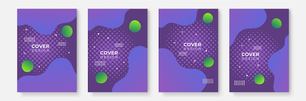 Diseño de cubierta geométrica colorida