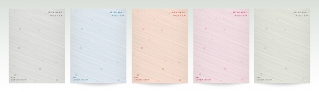 Diseño de cubierta moderno minimalista con línea geométrica abstracta