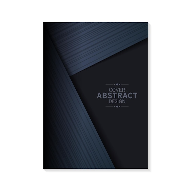 Diseño de cubierta de onda abstracta oscura