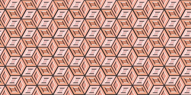 Diseño de cubos Fondo geométrico sin costuras para envases de telas de textura y diseño creativo