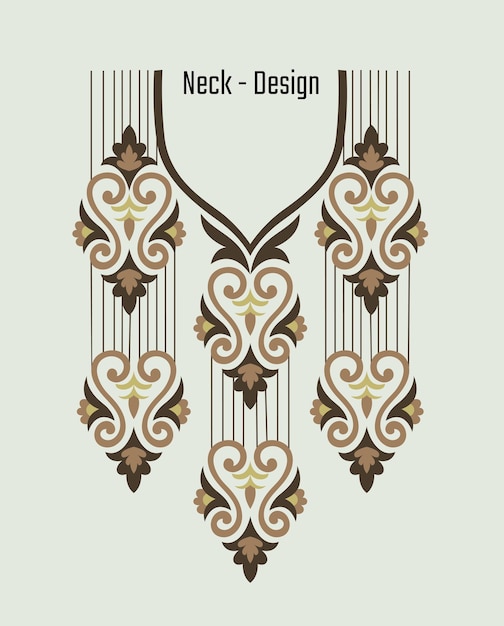 Vector diseño del cuello