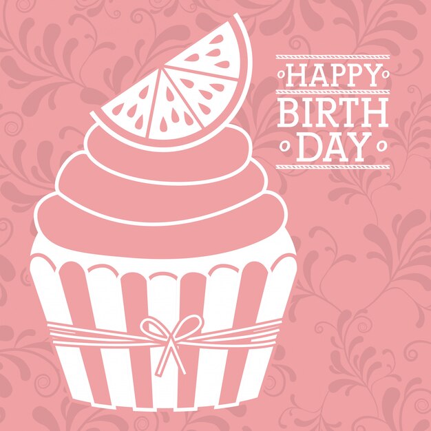 Diseño de cumpleaños, ilustración vectorial