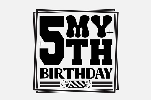 diseño de cumpleaños svg