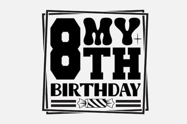diseño de cumpleaños svg