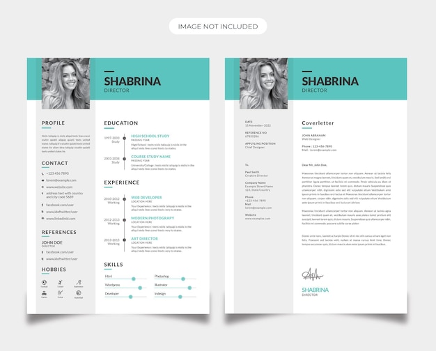 Diseño de currículum minimalista y limpio