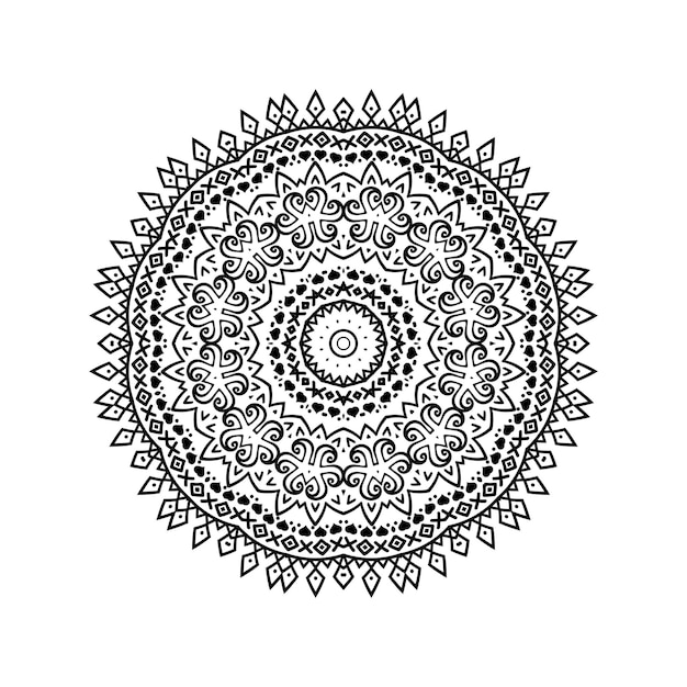 Diseño de decoración de arte mandala
