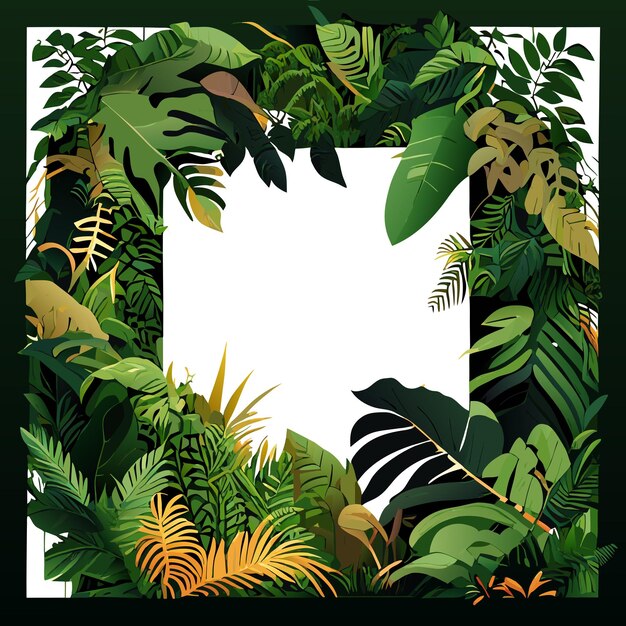 Vector diseño de decoración de follaje de árbol de monstera verde de fondo de patrón de hojas de palma tropical