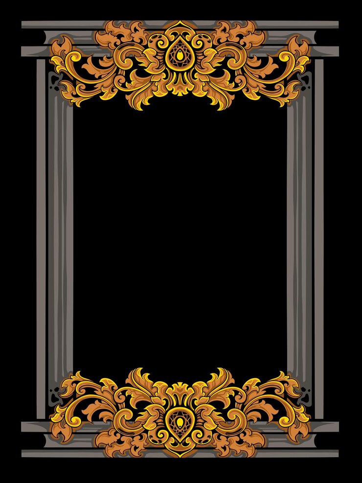 Vector diseño de decoración con lujoso grabado floral dorado para invitaciones de boda o tarjetas de felicitación