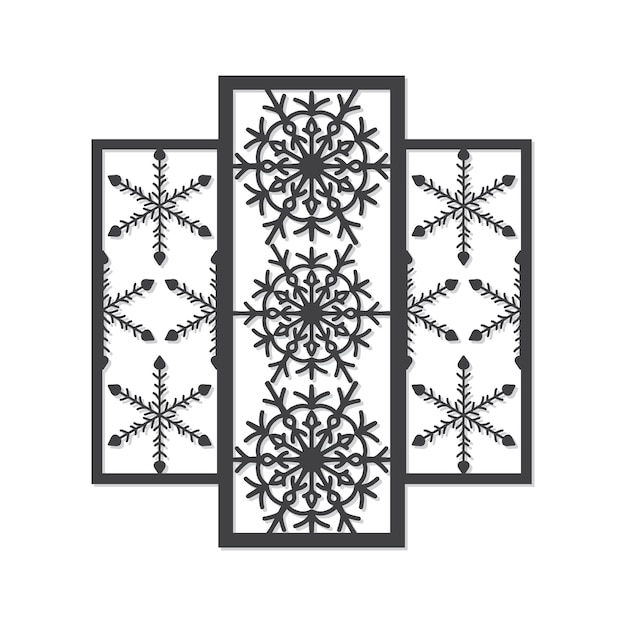 Diseño de decoración de paredes de paneles de Navidad