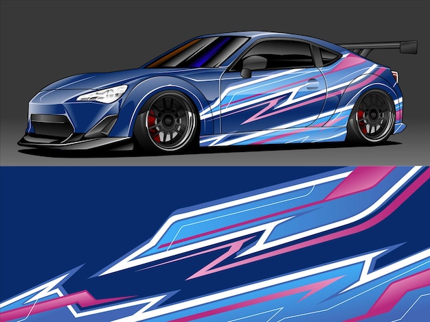 Diseño de decoración y revestimiento de coche de estilo moderno