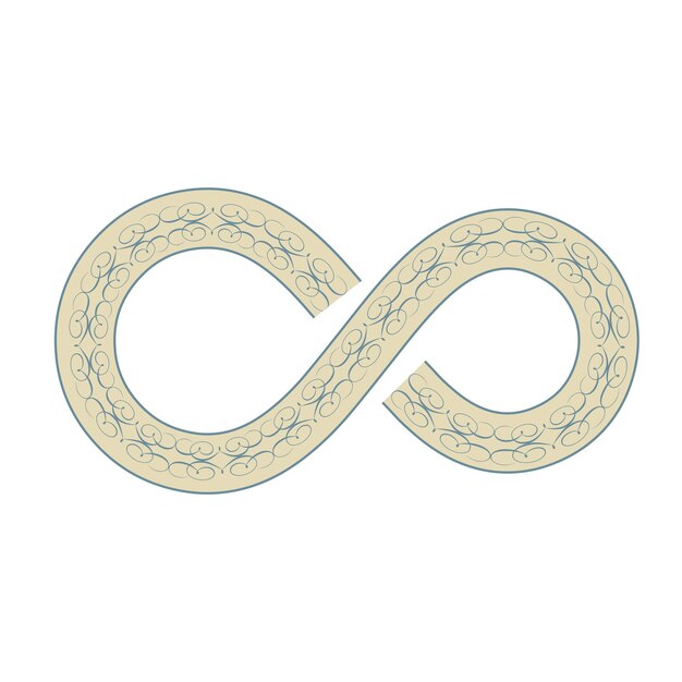 diseño decorativo floral ilustración vectorial de forma infinita eps