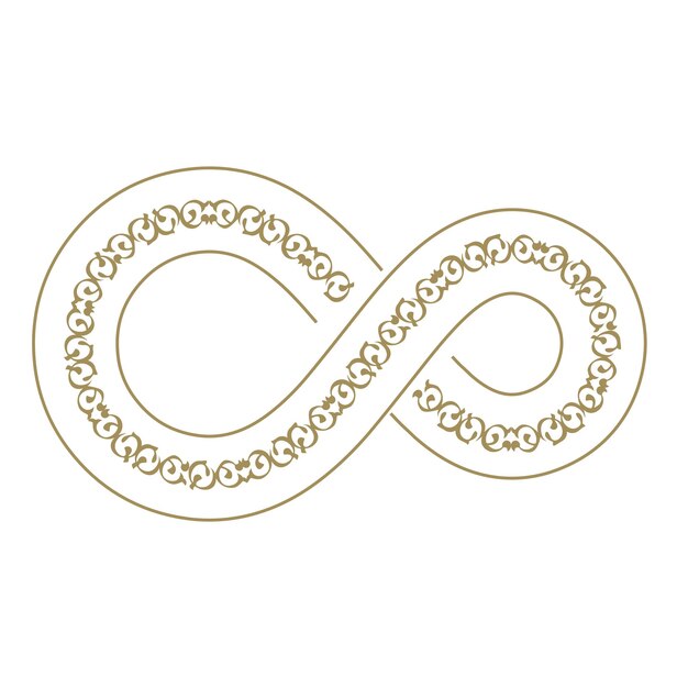 diseño decorativo floral ilustración vectorial de forma infinita eps