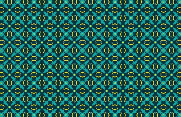 Diseño decorativo geométrico de tela de color azul y amarillo