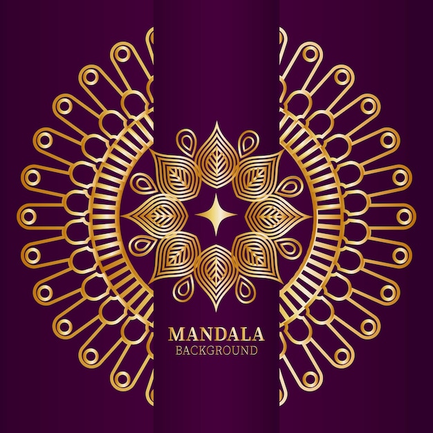 Diseño decorativo lineal del mandala Fondo del mandala