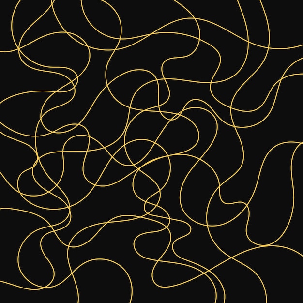 Diseño decorativo de lujo de moda magnífica ilustración vectorial abstracta obra de arte dorada