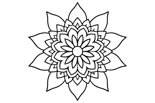 Diseño decorativo de mandalas para colorear las tendencias de la ilustración de libros 5