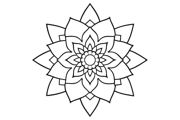 Diseño decorativo de mandalas para técnicas de ilustración de libros de colorear 10