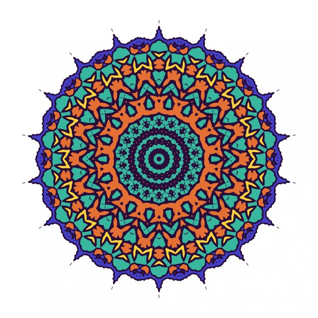 Diseño decorativo redondo de mandala