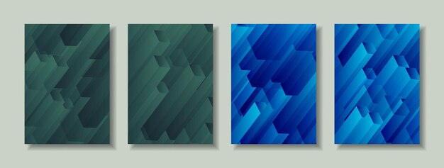 Diseño degradado estilo de portada moderno y póster de fondo color de moda