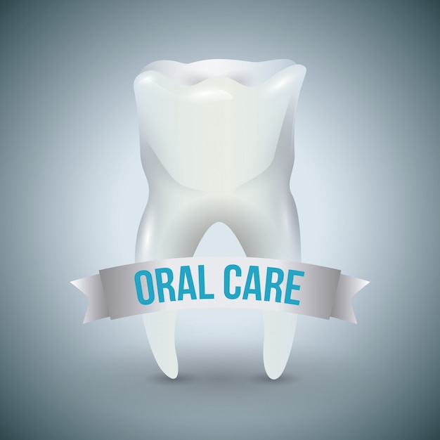 Diseño dental, ilustración vectorial.