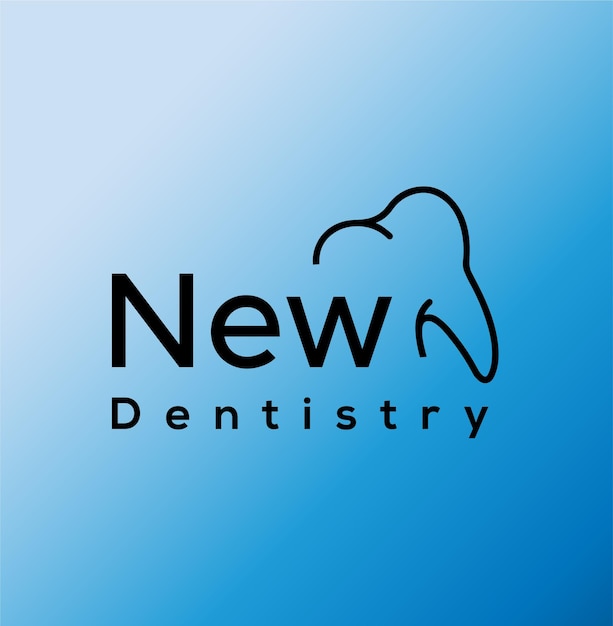 Diseño dentaldentista creativovector libre del logotipo