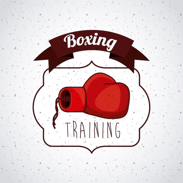 Vector diseño de deporte de boxeo