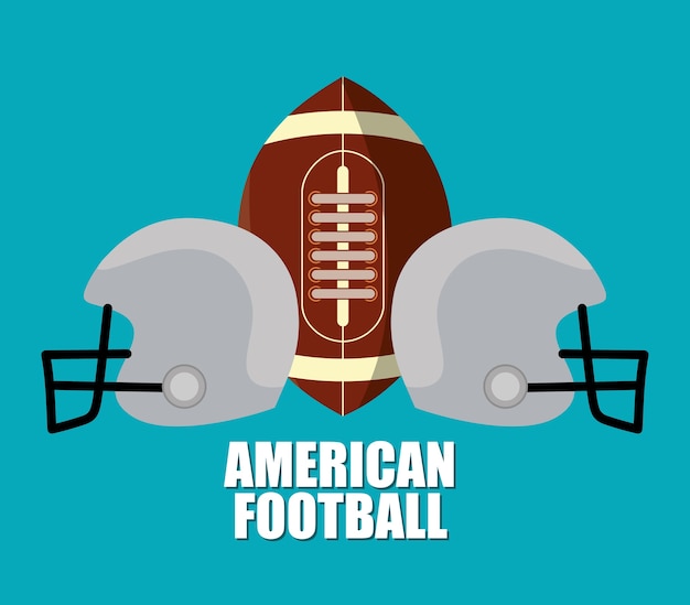 Vector diseño de deporte de fútbol americano.