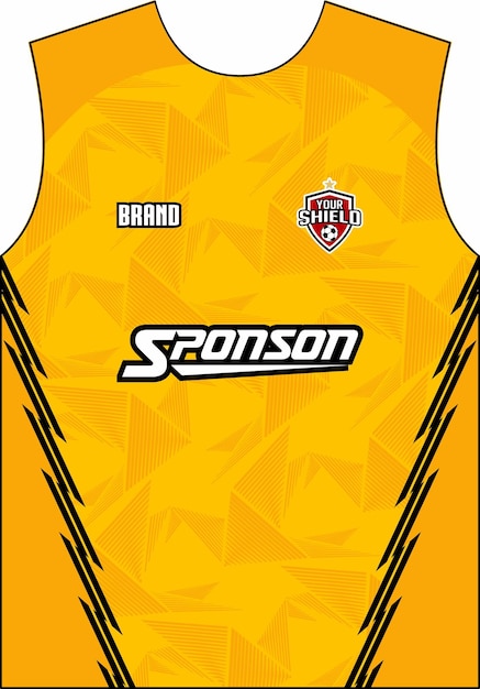 Diseño deportivo de camisa vetorial para ciclismo fútbol juegos motocross esportes