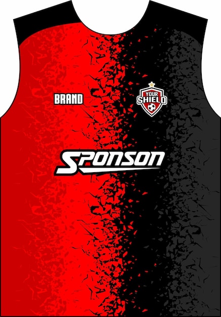 Diseño deportivo de camisa vetorial para ciclismo fútbol juegos motocross esportes