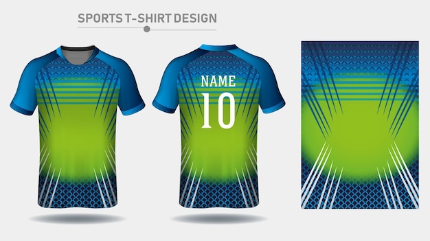 Diseño deportivo de camiseta y camiseta deportiva
