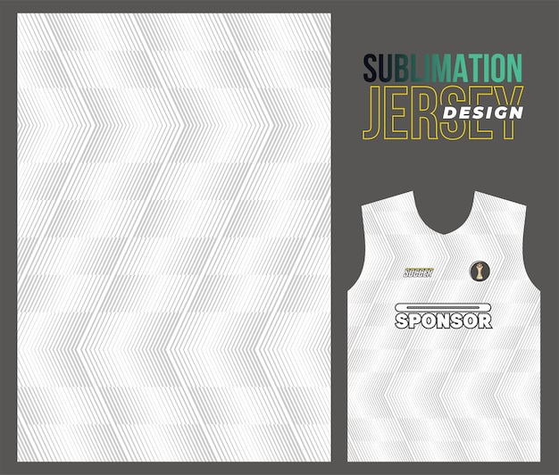 Vector diseño deportivo de camiseta vectorial para carreras de ciclismo, fútbol, juegos de motocross
