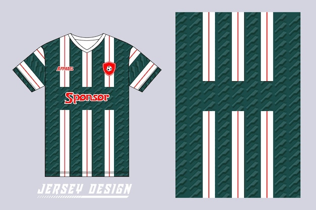 Vector diseño deportivo de vector jersey