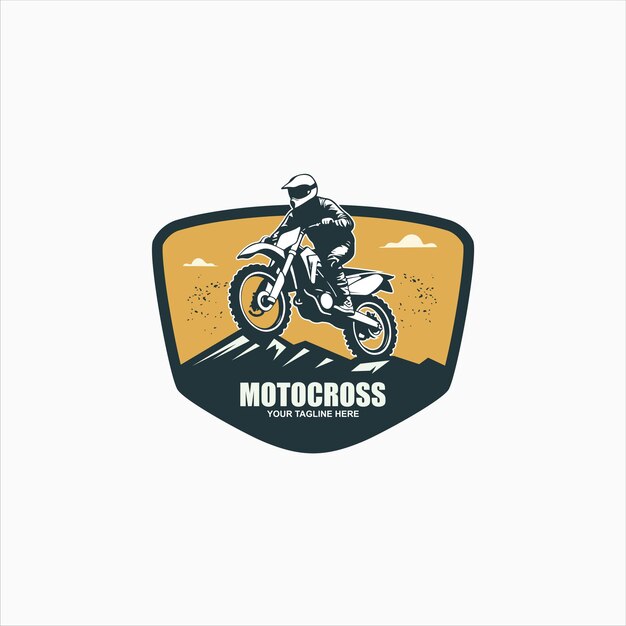 Diseño de descenso en bicicleta de montaña y motocross.