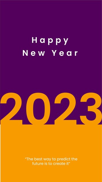 diseño de deseo de año nuevo 2023