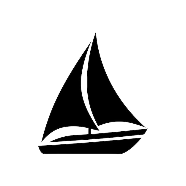 un diseño detallado e intrincado de icono y logotipo de velero aislado sobre un fondo blanco 5