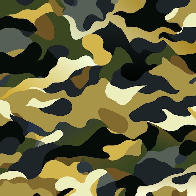 Diseño detallado de vectores de camuflaje para diseñadores gráficos