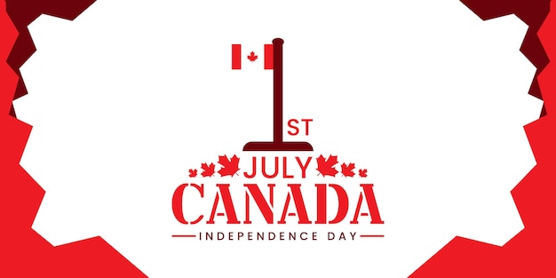Diseño del día de la independencia del 1 de julio del día de canadá