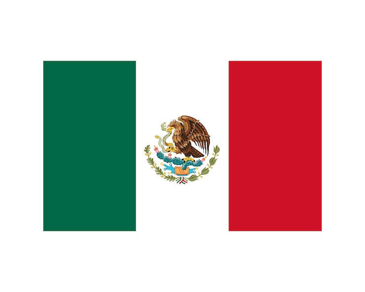 Vector diseño del día de la independencia de méxico diseño de la bandera nacional de méxico me encanta el ícono de la ilustración vectorial de méxico