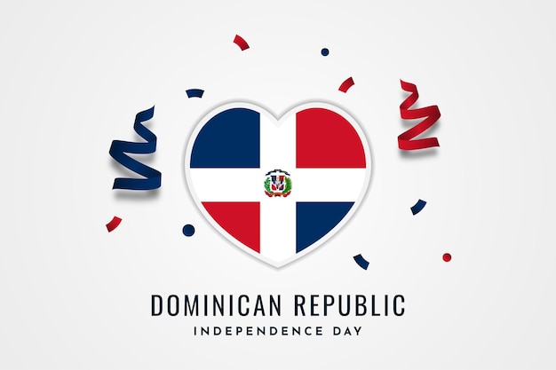 Vector diseño del día de la independencia de república dominicana