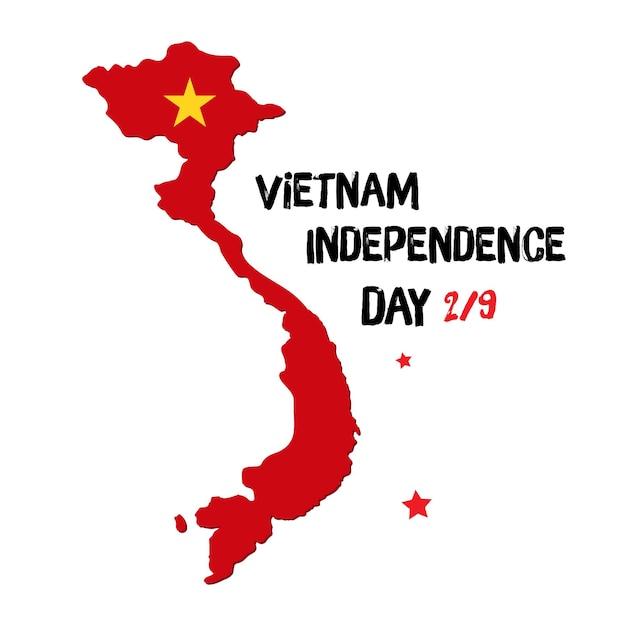 Vector diseño del día de la independencia de vietnam