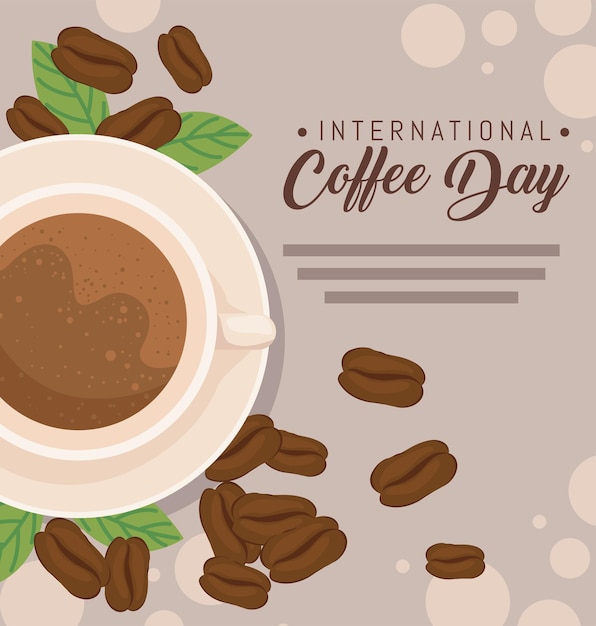 Diseño del día internacional del café