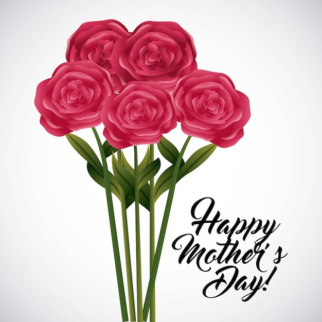 diseño del día de las madres felices