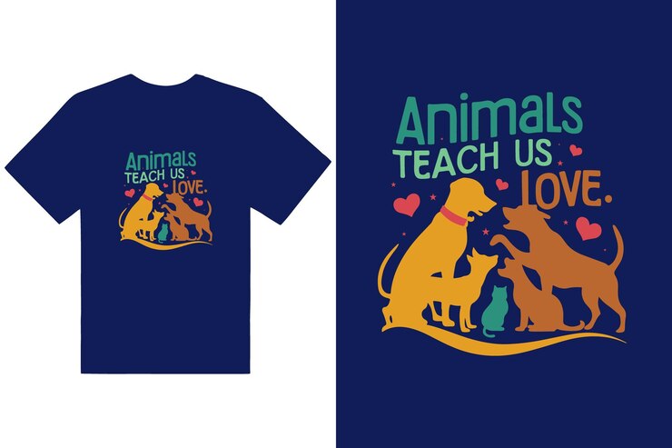 Diseño del día mundial de los animales para camiseta o cualquier propósito
