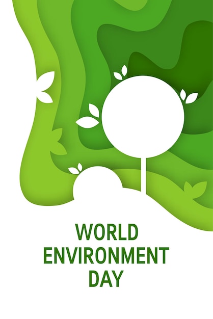 Vector diseño del día mundial del medio ambiente