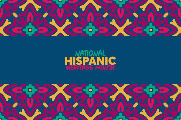 diseño del día nacional del patrimonio hispano