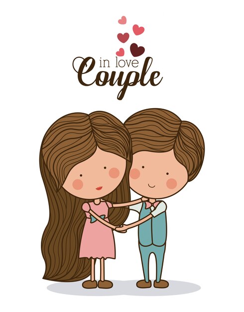 Vector diseño del día romántico, ilustración vectorial