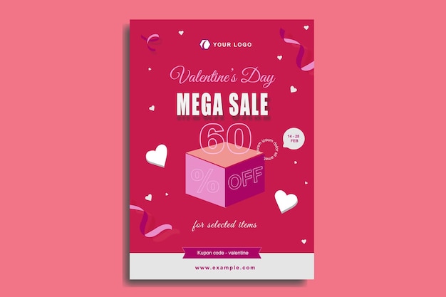 Vector diseño para el día de san valentín cajas de regalos rojas realistas caja de regalos abierta llena de objetos festivos decorativos